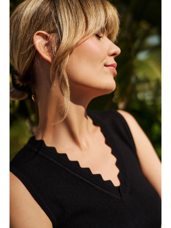 Moodo Crni ženski Moodo top