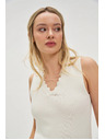 Moodo Bijeli ženski top Moodo