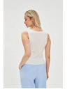 Moodo Bijeli ženski top s gumbima Moodo