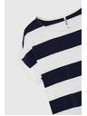 Moodo Plavo-bijela prugasta ženska majica Moodo