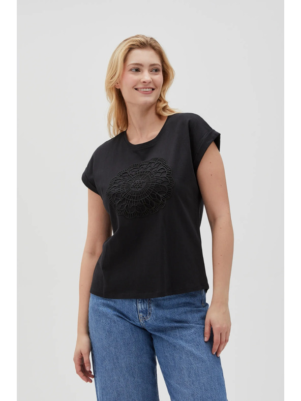 Moodo Crna ženska Moodo majica