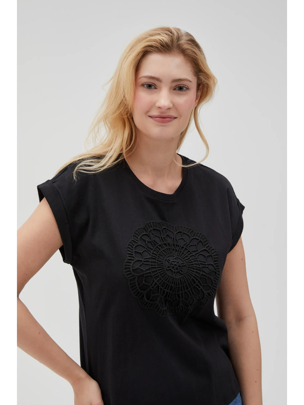 Moodo Crna ženska Moodo majica
