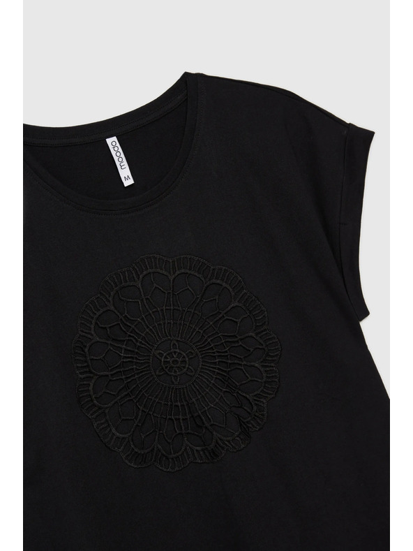 Moodo Crna ženska Moodo majica