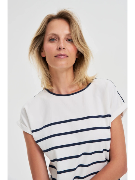 Moodo Moodo tamno plava ženska majica