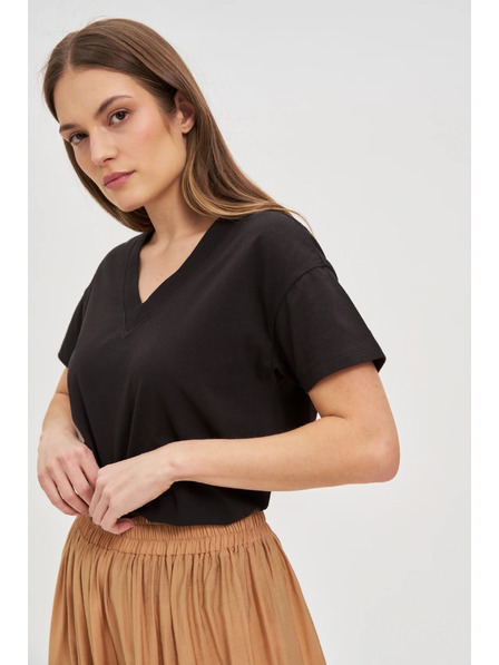 Moodo Crna ženska majica Moodo