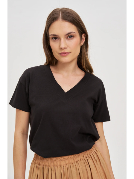 Moodo Crna ženska majica Moodo