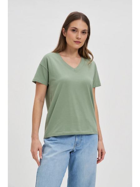 Moodo Maslinasta ženska majica Moodo