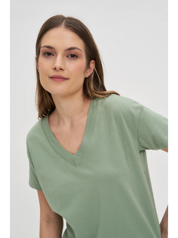 Moodo Maslinasta ženska majica Moodo