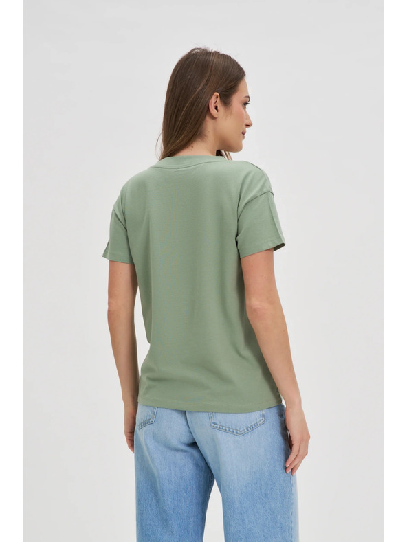 Moodo Maslinasta ženska majica Moodo