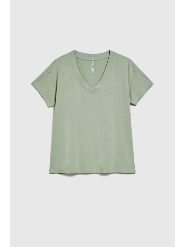 Moodo Maslinasta ženska majica Moodo