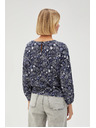Moodo Tamno plava uzorovana ženska bluza