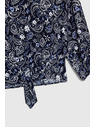 Moodo Tamno plava uzorovana ženska bluza