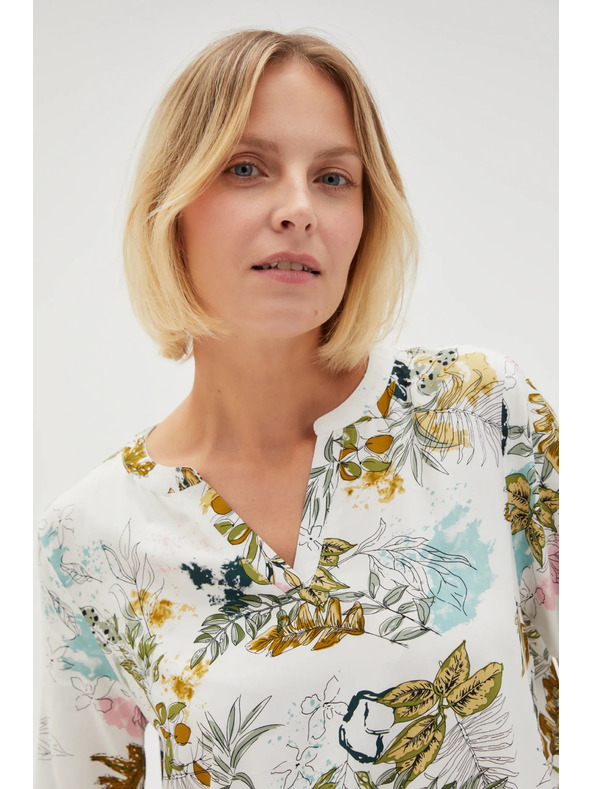 Moodo Svijetlo bijela ženska košulja