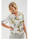 Moodo Svijetlo bijela ženska košulja
