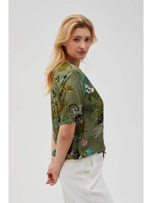 Moodo Maslinasta ženska košulja