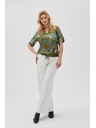 Moodo Maslinasta ženska košulja