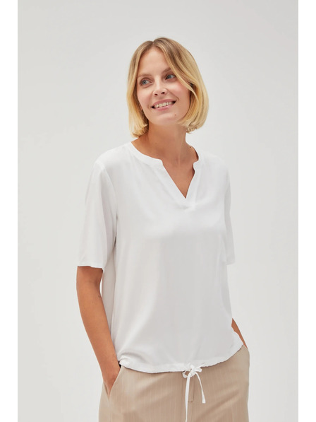 Moodo Bijela ženska bluza s vezivanjem