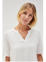 Moodo Bijela ženska bluza s vezivanjem