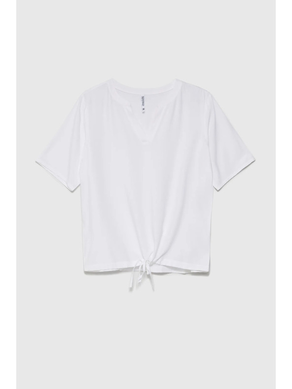 Moodo Bijela ženska bluza s vezivanjem