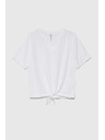 Moodo Bijela ženska bluza s vezivanjem