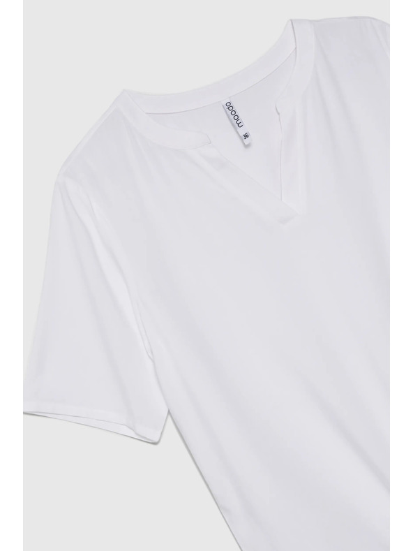 Moodo Bijela ženska bluza s vezivanjem