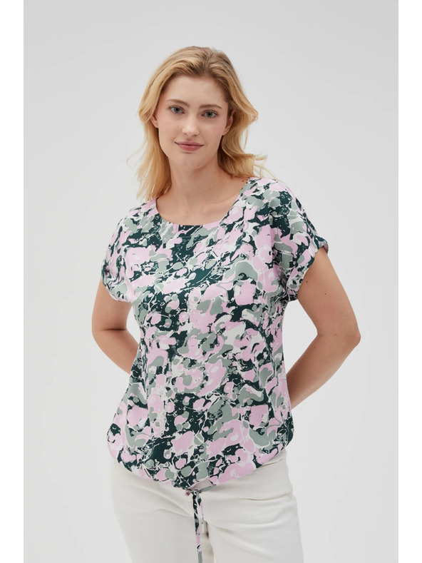 Moodo Ružičasta ženska bluza s vezivanjem