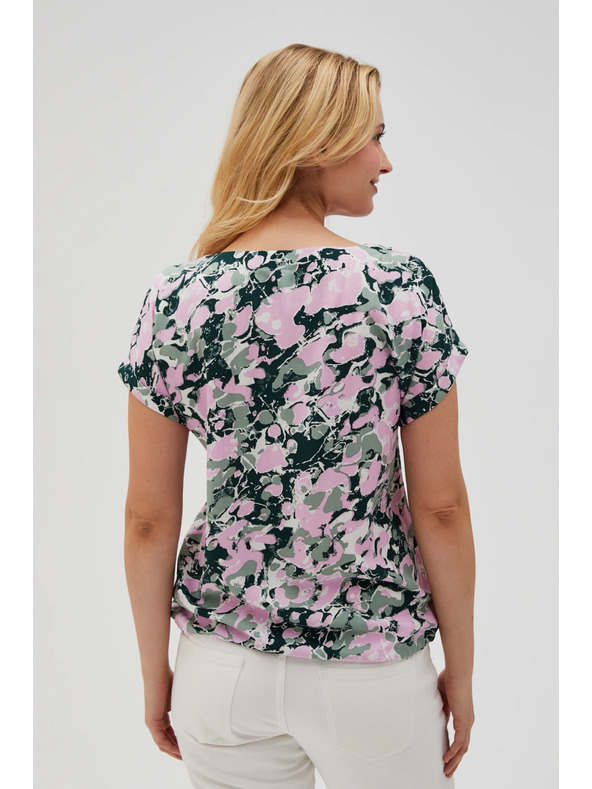 Moodo Ružičasta ženska bluza s vezivanjem