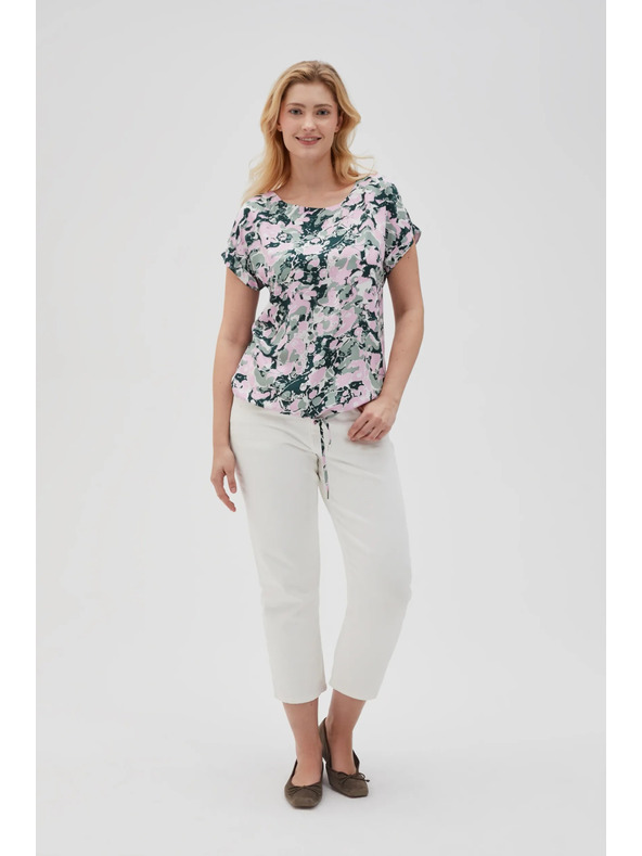 Moodo Ružičasta ženska bluza s vezivanjem