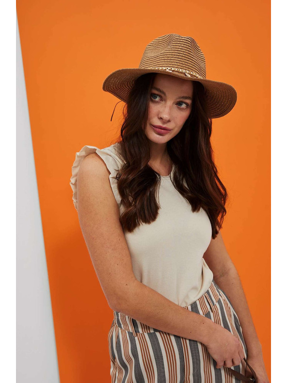 Moodo Bež ženski šešir