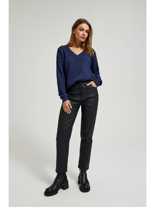 Moodo Crne ženske hlače