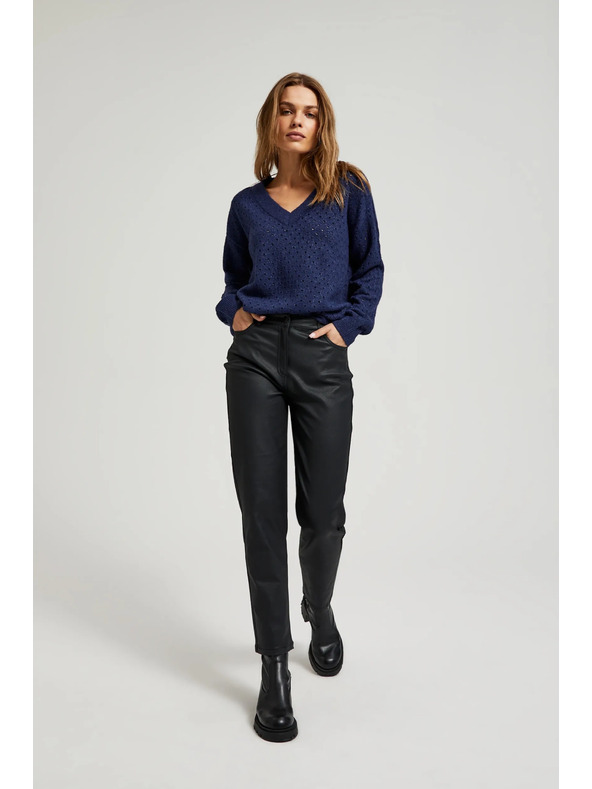 Moodo Crne ženske hlače