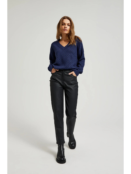 Moodo Crne ženske hlače