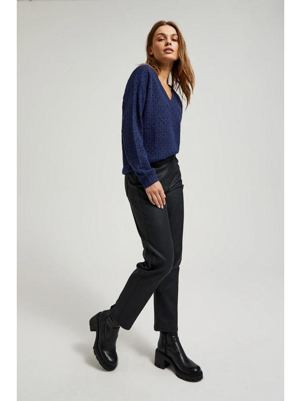 Moodo Crne ženske hlače