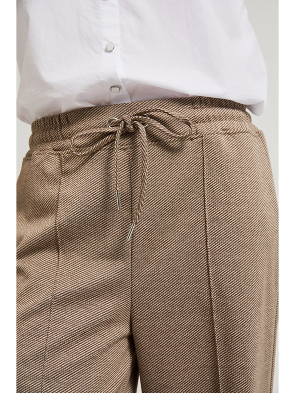 Moodo Bež ženske hlače