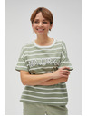 Moodo Maslinasta prugasta majica