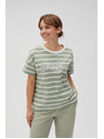 Moodo Maslinasta prugasta majica