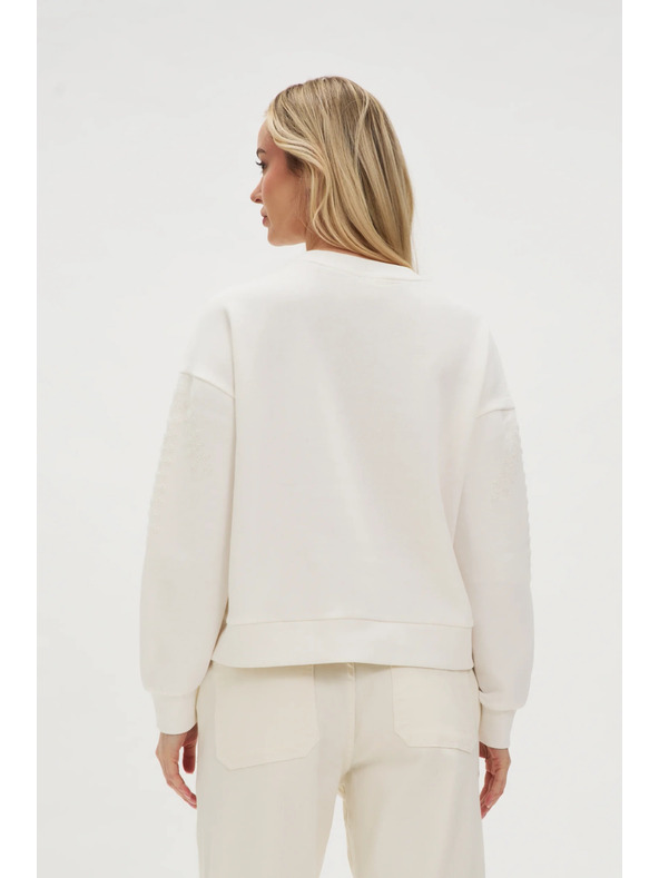 Moodo Bijela ženska dukserica