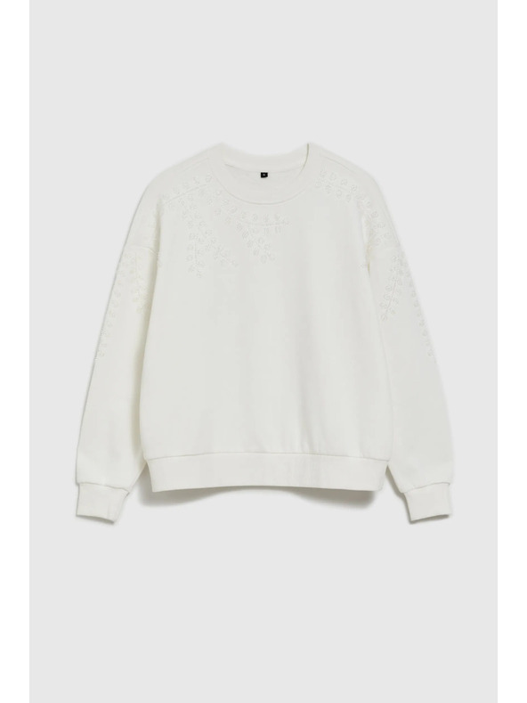 Moodo Bijela ženska dukserica