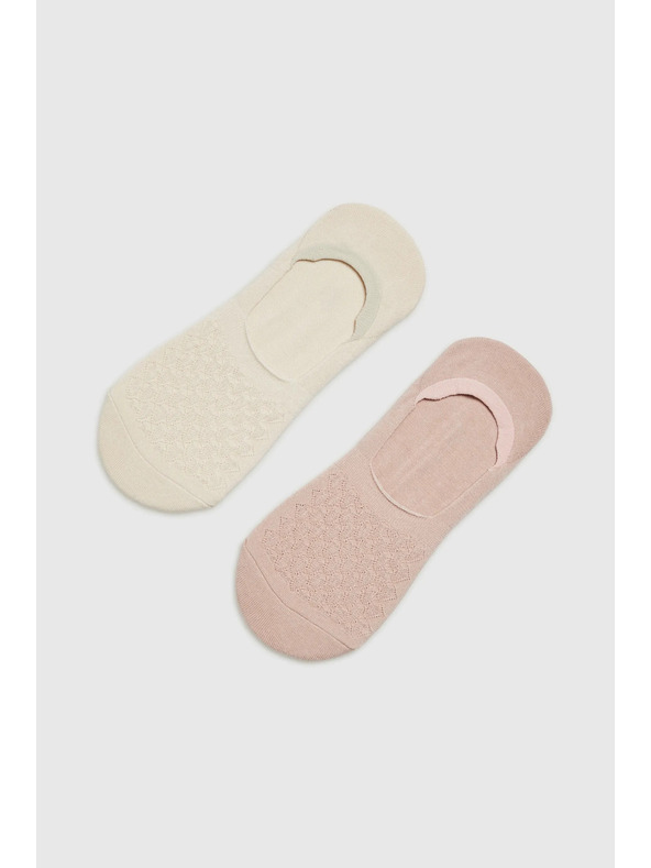 Moodo Bež ženske čarape