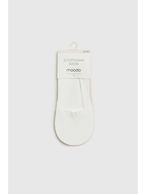 Moodo Bijele ženske čarape