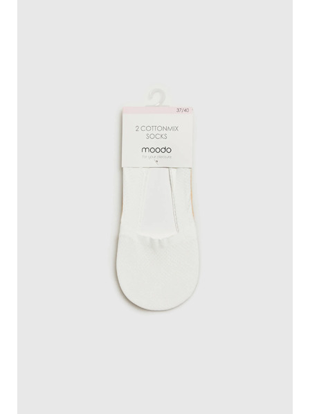 Moodo Bijele ženske čarape