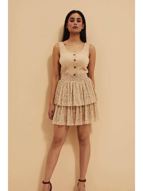 Moodo Bež ženska suknja