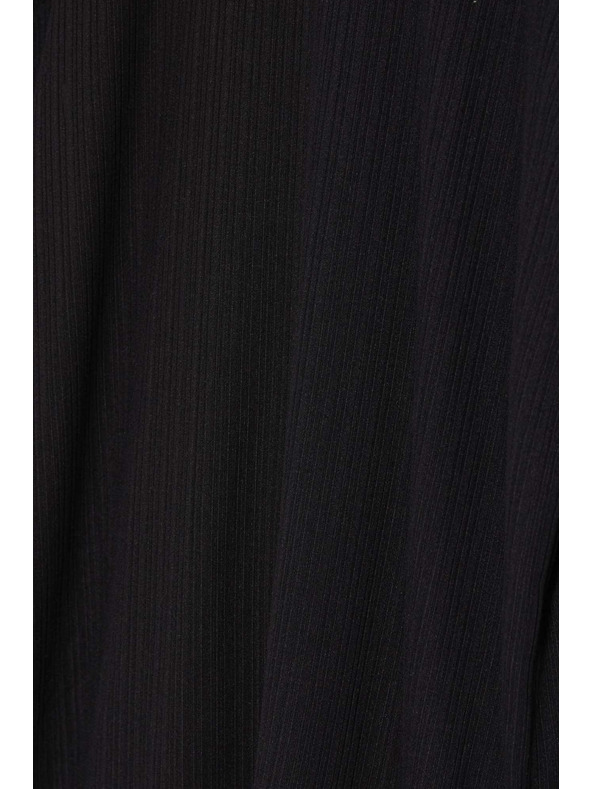 Moodo Crna ženska majica s dugim rukavima