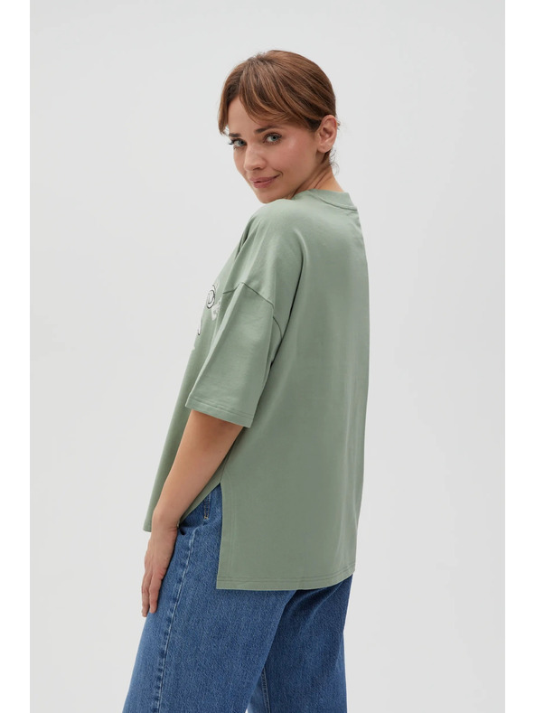 Moodo Maslinasta ženska majica