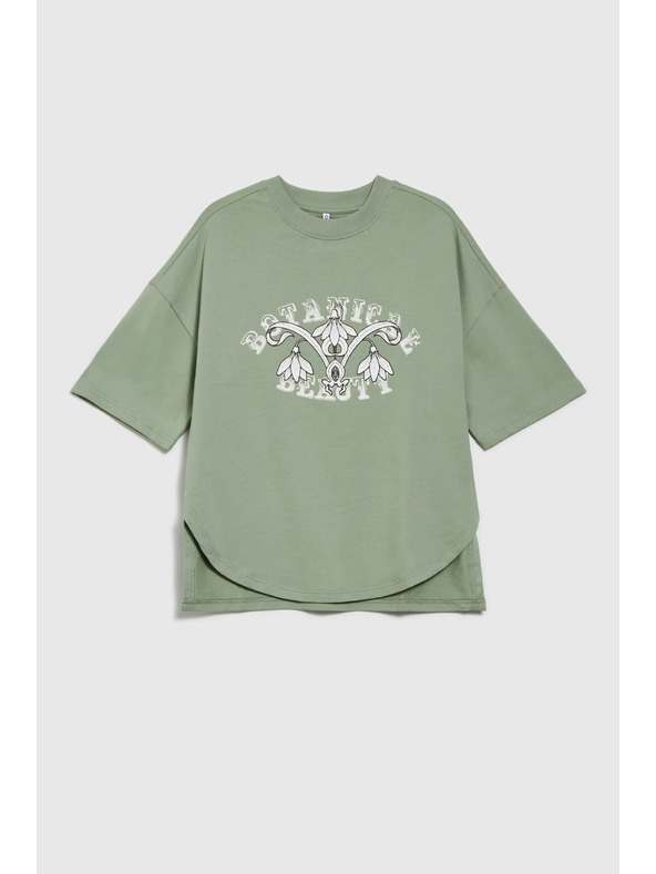 Moodo Maslinasta ženska majica