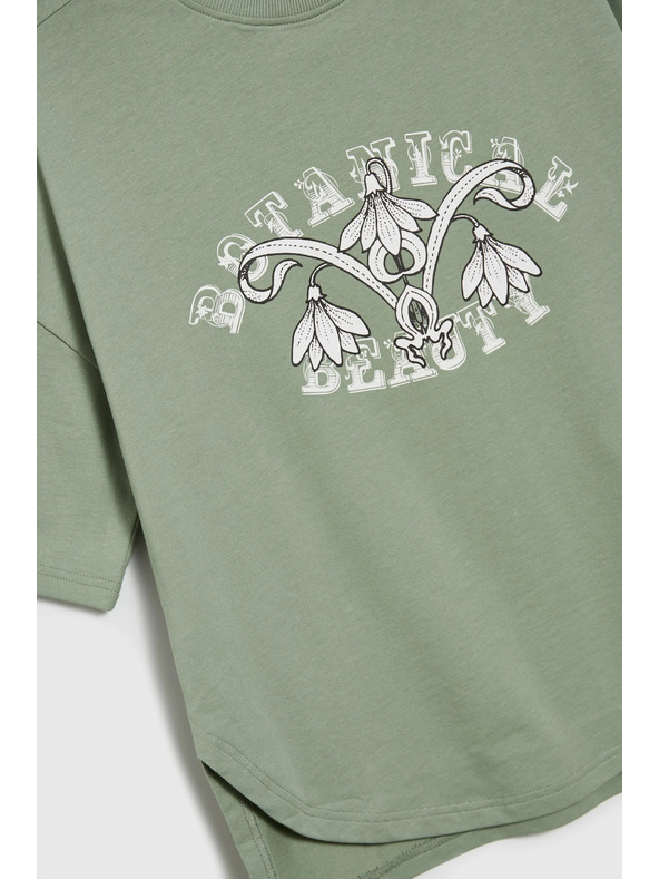 Moodo Maslinasta ženska majica