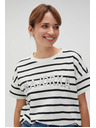 Moodo Bijela ženska prugasta majica