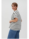 Moodo Bijela ženska prugasta majica