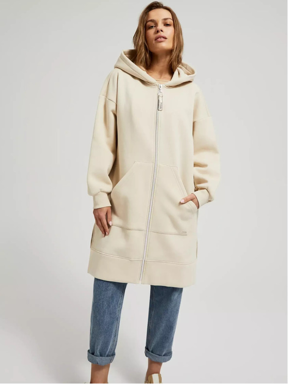 Moodo Bež dugačka jakna