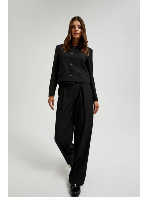 Moodo Crne ženske hlače